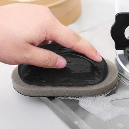 Magic Emery Sponge Brush Wipe Eraser Cleaner Kitchen Bath Rust Strong Decontamination Cleaning Tools with Handle Household Tools