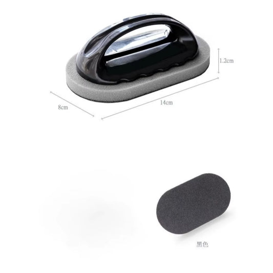 Magic Emery Sponge Brush Wipe Eraser Cleaner Kitchen Bath Rust Strong Decontamination Cleaning Tools with Handle Household Tools