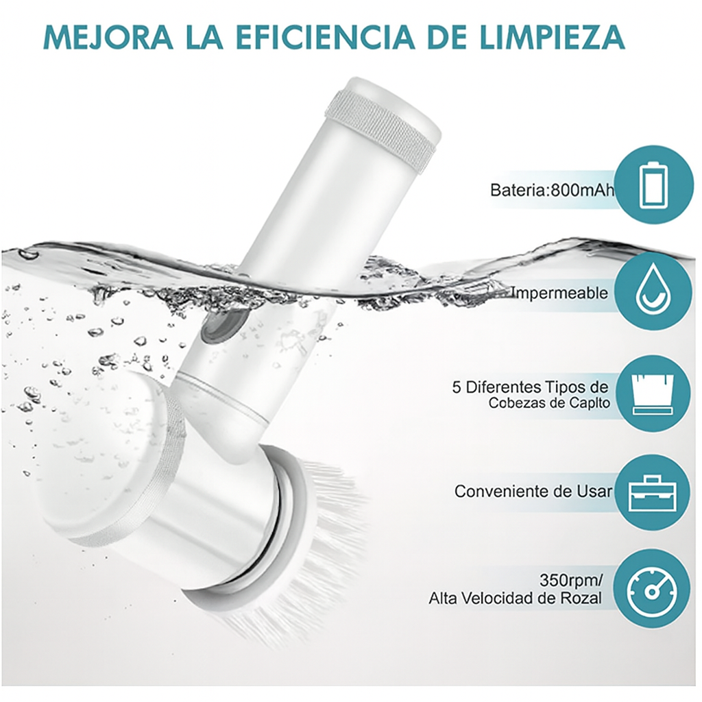 Cepillo Eléctrico Multifunción 5-en-1